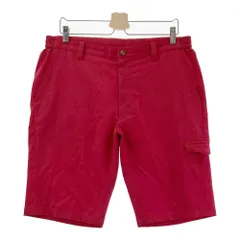 サイズ：89-94 MUNSING WEAR マンシングウェア  ハーフパンツ  レッド系 [240101298979]# ゴルフウェア メンズ ストスト