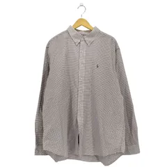 ラルフローレン RALPH LAUREN CLASSIC FIT ポニー刺繍 マドラスチェック BD 長袖シャツ メンズ  XXL