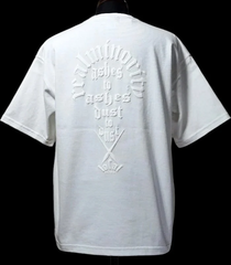 RealMinority リアルマイノリティー Tシャツ (Liveinthenow) 9.1oz ビッグシルエット T-shirt カラー：ホワイト