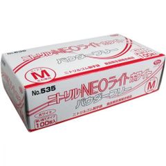 【数量限定】エブノ ニトリル手袋 NEOライト パウダーフリー ホワイト Mサイズ 100枚入