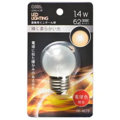LEDミニボール球(装飾用/1.4W/62lm/フロスト電球色/G40/E26) (LDG1L-H 13F)