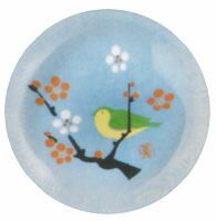 ガラス 箸置 梅にうぐいす 出産祝 陶器 桃の節句 雛祭 内祝 誕生日 お雛様 お雛さま おひな様 雛人形 ひな人形