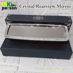 新品 キラキラクリスタル ダイヤモンドカラー バックミラー ルームミラー