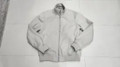 ZARA(ザラ) アイボリー スエード ボンバー ジャケット