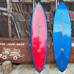 送料別途ご請求 Usedサーフボード BING SURFBOARDS レトロシングルフィン 6'8" 備品 サーフィン midlenbgth 中古 ミッドレングス Singlefin Made in USA California