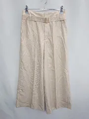 ◇ ◎ green label relaxing クロップド丈 キレイめ ガウチョ パンツ サイズ36 ベージュ レディース E  【1407020038317】