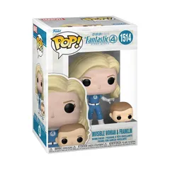 【新品/正規代理店】 FUNKO POP&Buddy ファンコ ポップ インビジブル・ウーマン＆フランクリン(ファンタスティック4：ファースト・ステップ) 公式 フィギュア グッズ FIGURE GOODS