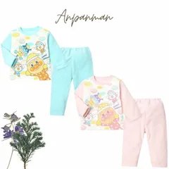 アンパンマン　あったかフリースパネルパジャマ　長袖パジャマ 長袖 ベビー キッズ 90/95/100cm　ナイトウェア ナイトウエア ANPANMAN　ベビー服 赤ちゃん 服 ベビー トップス  保育園　保育所　昼寝