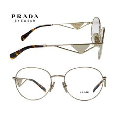 【PRADA】 プラダ　メガネフレーム　PR A50V　ZVN-1O1　ペールゴールド　国内正規品