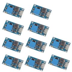 新品 VKLSVAN 10個 2A DC-DC ブーストステップアップ 転換モジュール Micro USB 2V-24V to 5V-28V 9V 12V 24V MT3608コンバータ