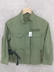 ◇ green label relaxing UNITED ARROWS ミリタリー 長袖 ジップアップ ジャケット サイズ38 カーキ レディース 【1002800316496】
