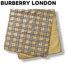 バーバリーロンドン Burberry 羽毛ひざ掛け ノバチェック柄 ベージュ