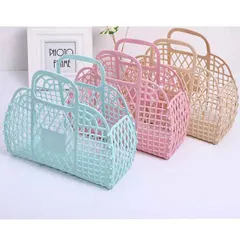 新品 2個セット かご 風呂 バッグ バスケット エコバッグ 洗える サウナ シャワー 防水 収納 可愛い 小物入れ 水切り 収納 ランドリー 買い物 浴室 洗濯 北欧 持ち運び スパ 温泉 かわいい 水遊び 洗面 ポーチ cn-kb-1975-1