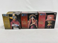 【未開封品】ワンピース　メモリーズ・オブ・メリー フィギュア 3体セット（ルフィ／チョッパー／そげキング）バンプレスト