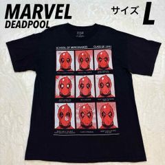 マーベル　MARVEL テッドプール　キャラクタープリント Tシャツ　サイズL