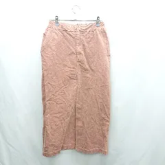 ◇ ⊇ GLOBAL WORK グローバルワーク スエ－ド ロング タイト スカート サイズM ブラウン レディース E  【1501230005821】