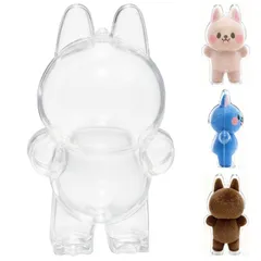 新品 LABUBU に適合する ケース 透明 クリアカバー ラブブ ケース 透明 立ち姿＆お座り姿対応 便利に携帯 収納＆保護用 薄型軽量 アクリルディスプレイケース 落下 汚れ 紛失防止（立り姿）