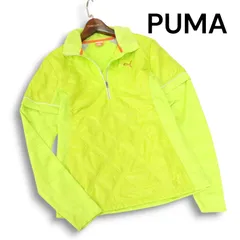 PUMA GOLF プーマ ゴルフ 秋冬★ 2way 中綿 キルティング 切替 長袖 ハーフジップ シャツ Sz.O　レディース 大きいサイズ