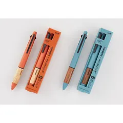 【全国送料無料】　三菱鉛筆 多機能ペン ジェットストリーム カリモク 4&1 0.5 サンセット　オレンジ MSXE5KF05.4　スチールブルー MSXE5KF05.71　【1本の価格です】