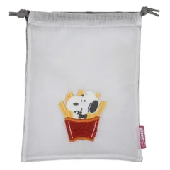 【メール便】スヌーピー 巾着袋 メッシュ巾着 ポテト ピーナッツ マリモクラフト 小物入れ キャラクター グッズ 