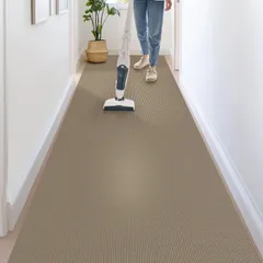 新品 【床滑り止め対策 洗える】 廊下敷き ロールカーペット 60X600cm 敷き詰め タイルカーペット ロングマット 足腰負担軽減 滑らない ずれない 床保護マット キズ防止 敷物 ラグ 吸着マット お年寄り・お子様・ペットにも安心