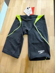 スピード◆メンズ 競泳水着  L アトラスジャマー Speedo ブラック×クリアグリーン M