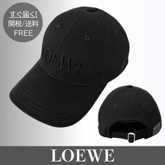 LOEWE ブラックキャップ 刺繍ロゴ　ユニセックス 楽天市場】ロエベ 帽子 LOEWE 帽子 パッチ キャップ キャンバス