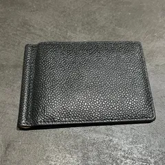 極美品 トムブラウン マネークリップ トリコロール レザー ブラック