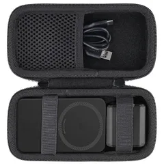 【在庫セール】【ケースのみの販売】Anker MagGo Power Bank 10000mAh/ 6600mAhモバイルバッテリー専用収納ケース，ブラック‐Khanka