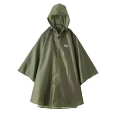 ☆ カーキ2 ☆ 140 ☆ Outdoor Products キッズポンチョ #05002277 #05002112 #0500218 レインコート ポンチョ レインポンチョ キッズ カッパ 合羽 定番 かっぱ レインウェア 雨具 コンパクト 撥水加工 通学