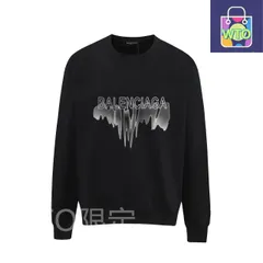 【本日限定特価】Balenciaga メンズ＆レディース スウェットシャツ プリント 400g カタログカラー S-XL [本日特価|新品未使用品]