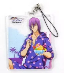 【中古】ストラップ(キャラクター) 紫原敦 ラメ入りアクリルストラップ 「黒子のバスケ 黒子の夏休み in J-WORLD TOKYO」 ミニゲーム ビーチフラッグくじ B賞