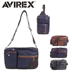 AVIREX ボディバッグ 2WAY 斜めがけ ショルダーバッグ メンズ かっこいい アビレックス 斜めがけバッグ ワンショルダーバッグ AX5004 スチュアート STUART B5 ブランド 男女兼用 通勤 通学
