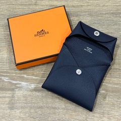 【美品】HERMES ネイビー ケース　バスティア 未使用品◎HERMÉSエルメス コインケース/バスティア/ネイビー - メルカリ
