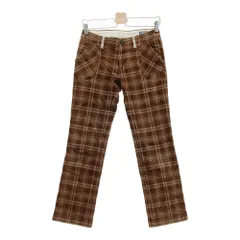 サイズ：36 ZOY ゾーイ  ストレッチパンツ チェック柄 ブラウン系 [240101335003] ゴルフウェア レディース ストスト
