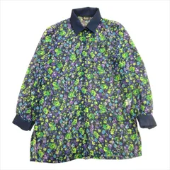ヘルノ HERNO 花柄 シアー シャツ ブラウス カットソー フラワー シースルー 42 ネイビー レディースのサムネイル