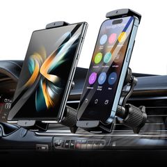 【人気商品】車 携帯スタンド 車 7～12.9インチのデバイスに適していますiPhone スマホホルダー Z Fold スマホホルダー 6 決して落ちない 5 4 車のエアアウト車載スマホホルダー 3 タブレットホルダー 2 iPad xuenair Mini