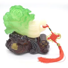 中国　玉石白玉彫刻　白菜　置物　飾台付　C　6846 中国 玉石白玉彫刻 白菜 置物 飾台付 C 6846 - メルカリ