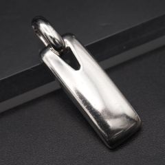 A099 ヴィンテージ P5 SV95刻印 ペンダント トップ バータグ デザイン プラチナシルバー チャーム ヘッド