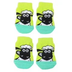 【メール便】ひつじのショーン 犬用靴下 ペットソックス 4枚セット ショーン スモールプラネット ペット靴下 犬 いぬ イヌ キャラクター グッズ 