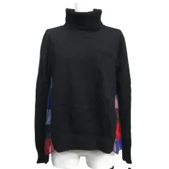 新品タグ付き】sacai サカイ 切替ニット モックネックニット