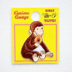 ワッペン アイロン おさるのジョージ CGTV ドーナッツ シール ミニ U01Y2573 ぬいぐるみ ガチャ