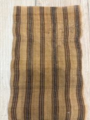 No5775 古布 柿渋染め 木綿 長さ588cm ハギレ リメイク 送料無料 