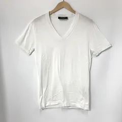 DSQUARED2 ディースクエアード Tシャツ 半袖 Vネック 無地 カジュアル  メンズ Sサイズ ホワイト トップス A14372◆