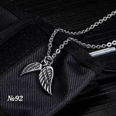 【 新品 送料無料 】T92 Wフェザー メンズネックレス 2mm 50cm ステンレス シルバー ネックレス メンズ レディース
