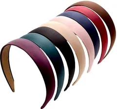 Copeflap カチューシャ レディース シンプル 幅広 ヘアアクセサリー ヘアバンド 無地 カラー セット ベーシックカラー 8色 8本セット(ベーシックカラー，8色 8本セット,  8個 (x 1))