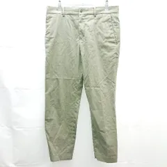 ◇ GLOBAL WORK グローバルワーク フロントファスナー スラックス シンプル ストレートパンツ サイズM カーキ メンズ E  【1303290010292】