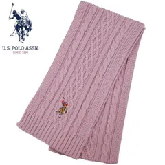 ユーエス ポロ US.POLO ASSN マフラー ピンク USPA-2014 447439 レディスマフラー メンズマフラー ブランドマフラー