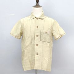 PPFM　F サイズ　半袖シャツ　麻　ベージュ　ピーピーエフエム