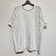 CHROME HEARTS Neck Logo クロムハーツ ネックロゴ 白 ホワイト 半袖 Tシャツ トップス メンズ レディース XLサイズ 美品